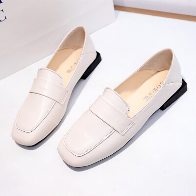 

Ins small leather shoes womens spring England square womens shoes Joker Korean ulzzang student shoes women