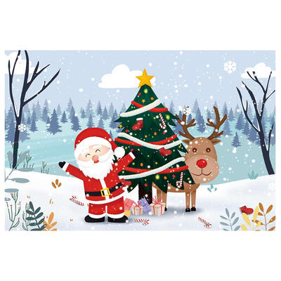 

Christmas Santa Clause Waterproof Bathroom Anti-skid Toilet Floor Sticker