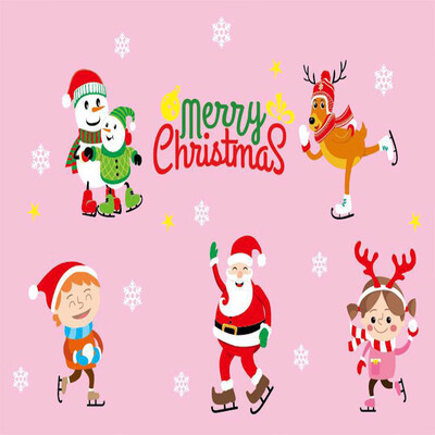 

Tailored Christmas Window Stickers Static Electricity Removable Home Room