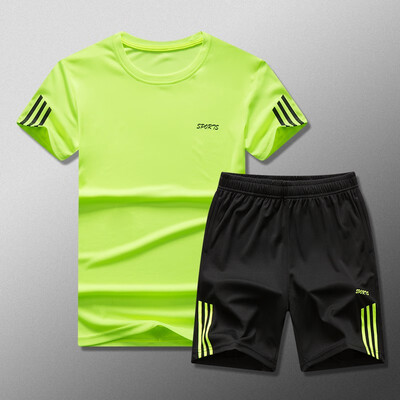 

like Adidas short sportwear summer Men Sportswear Gym Clothing Sport Suit Basketball Shirts Jogging Pants Beach Shorts Gym Fitness