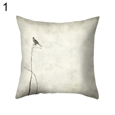 

Retro Flower Plant Throw Pillow Protector Case Cushion Cover Bedding Articles