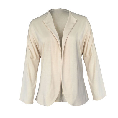 

Women Casual Short Coat Cardigan Long Sleeve Irregular Solid Color Slim Outwear