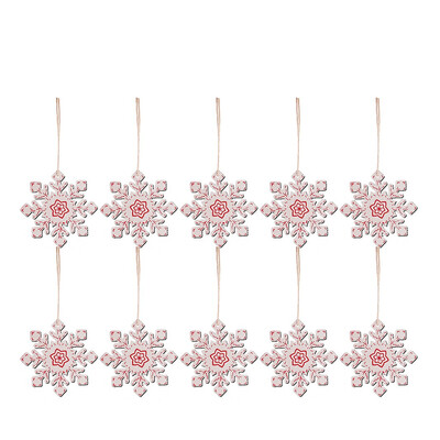 

〖Follure〗10 pieces of wooden pendants Christmas decorations home improvement gifts