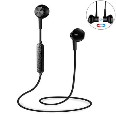 

Metal Sports Bluetooth Headphone SweatProof Earphone Magnetic Earpiece Stereo Wireless Headset For Mobile Phone