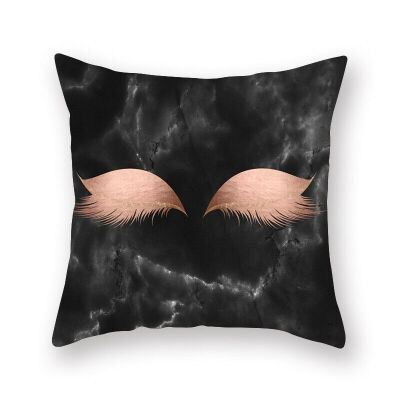 

Eyelash Lash Square Home Sofa Decor Pillow Cover Case Cushion Cover Size 18"