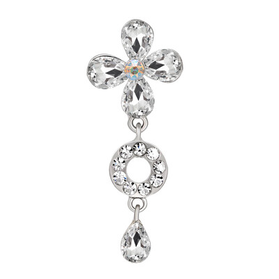 

New Arrival Flower Shape Rhinestone Brooches Pin Gifts For Women Jewelry