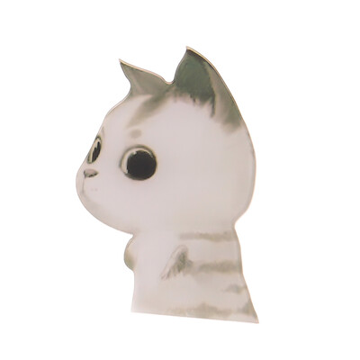 

Cute Cat Black Dog Acrylic PVC Badge Children Pin Brooch Backpack Decoration Badges For Clothing And Bags