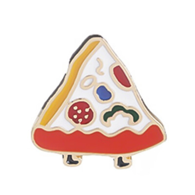 

Cute Alloy Brooch Pins Cartoon Chips Hamburger Pizza Watermelon Brooch Kids Gift