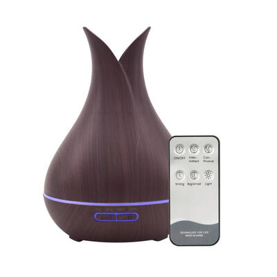 

400ml Wood Grain Aroma Essential Oil Diffuser Ultrasonic Timing Humidifier