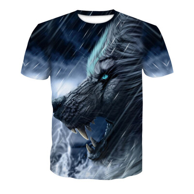 

3D Print Men\s Casual Short Sleeve Graphic T-shirt
