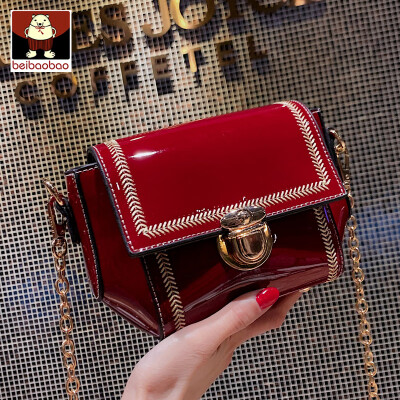 

New online celebrity bag 2019 new texture foreign gas chain small square bag ins single shoulder oblique satchel bag