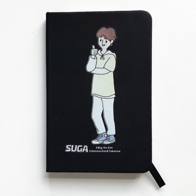 

Kpop BTS Notebook Bangtan Boy Jungkook Jimin V Suga Jin J-Hope Rap Monster Hardcover Dotted Grid Journal Best Gift for The Army