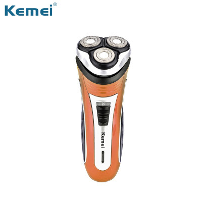 

Kemei 3 blades electric Portable shaver razor men professional Rechargeable beard shaving machine electric beard trimmer with 4 pl