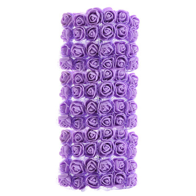 

72Pcs Colorfast Foam Roses Artificial Flower Head Wedding Bride Party Home Decor