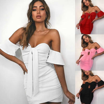 

Women Ladies Sexy Fashion Bodycon Evening Party Cocktail Pencil Club Mini Dress