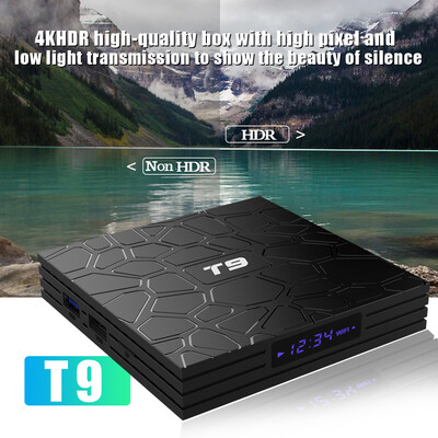 

T9 Android 81 TV Box RK3328 Quad Core 64bit 4GB 64GB Smart 4K Set Top Box VP9 H265 24G 58G WiFi BT41 HD Media Player Disp
