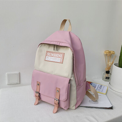 

Ins bag girl Korean version of high school students simple Bai-Sen Department junior high school girls rucksack backpack backpack