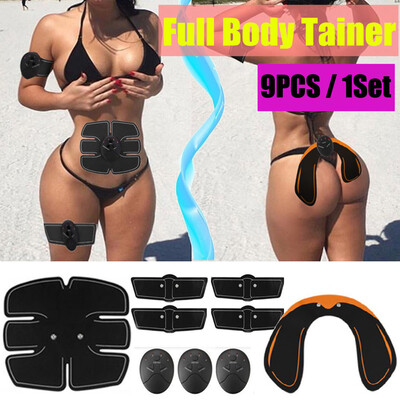 

〖Follure〗9PCSSet EMS Trainer Hip Lifter Enhancer Muscle Training Abs Slimming Sexy Kit