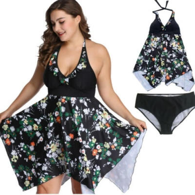 

Women Plus Size Sexy Bikini Floral Bandage Swimwear Beachwear Swimsuit Set