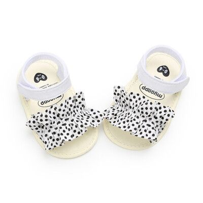 

Summer Baby Sandals for Girls Newborn Dot Bow Princess Baby Girl Shoes Cotton Sandals Baby Girl Shoes