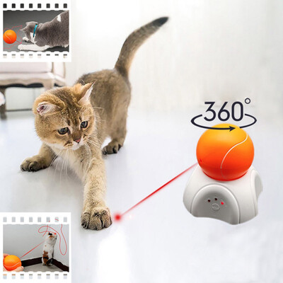 

Pet Supplies Fun Safe Automatic Cat Exercise Training Toy Light Pointer Detachable Tennis Ball Holder Interactive