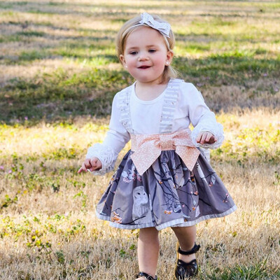 

Toddler Kids Baby Girl T shirt Tops Floral Bow Dress Princess Outfit Clothes Set