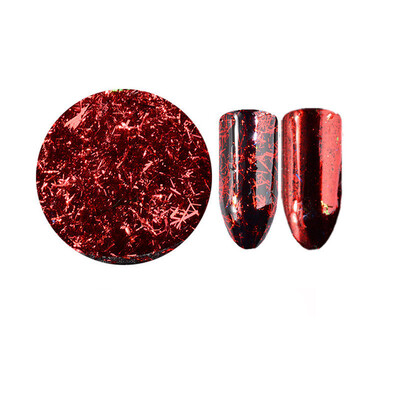 

Toponeto 02g Nail Art Glitter Golden Silver Silk Magic Mirror Holo Flake Aluminum Foil