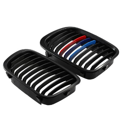 

2Pcs Matte Black -color Front Grille for BMW E46 3 Series 4 Door 1998-2001