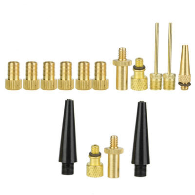 

Greensen 15pcs Bicycle Pump Air Valve Converter Bike Copper Valves Adapters SV AV DV Kit