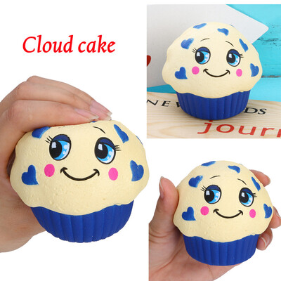 

YIWULASquishies Jumbo Yummy Cloud Cake Slow Rising Squeeze Stress Reliever Charm Toy