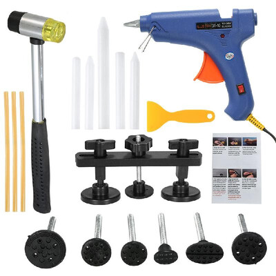 

Car Body Dent Puller Aluminum Balance Bridge Set Tool Auto Hail Pit Repair Kit EU Plug