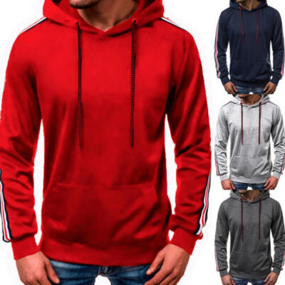 

Mens Autumn Hoodies Slim Fit Hooded Sweatshirt Outwear Sweater Warm Coat Jacket