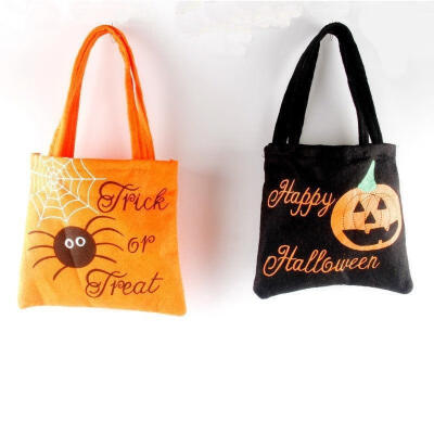 

Halloween Party Trick or Treat Pumpkin Bag Kids Gift Loot Sweets Candy Tote TR