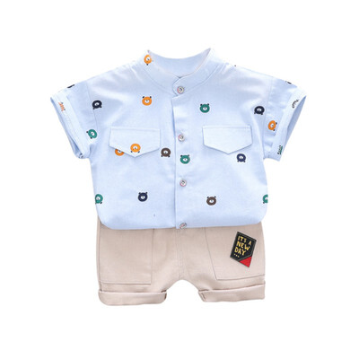 

Kozart Children Casual Outfits Set Summer Boy Clothes Set T-shirtShorts Casual Outfits Kids Boy Clothes Sets