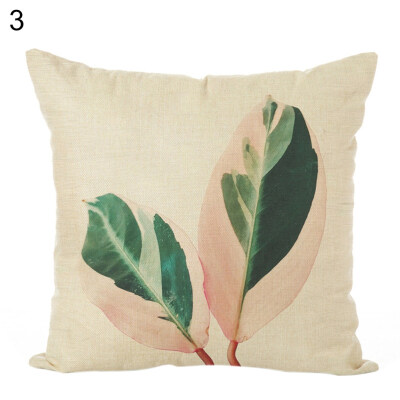 

45x45cm Plants Pattern Pillow Case Cushion Cover Home Cafe Sofa Bed Car Decor