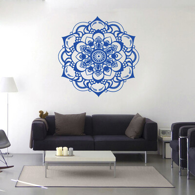 

〖Follure〗Mandala Flower Indian Bedroom Living Room Wall Stickers Decal Art Mural Home