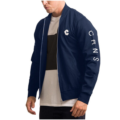 

Gobestart Mens Autumn Winter Casual Thin Solid Jacket Sports Outdoor Running Coat
