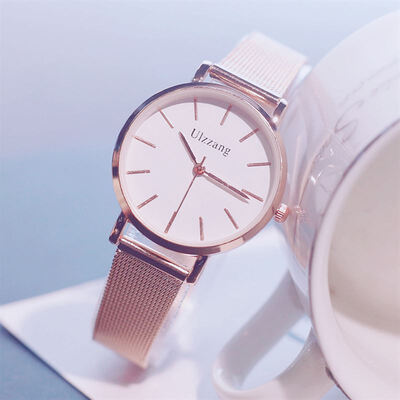 

Explosion models ladies net belt watch geneva small fresh steel belt watch female models