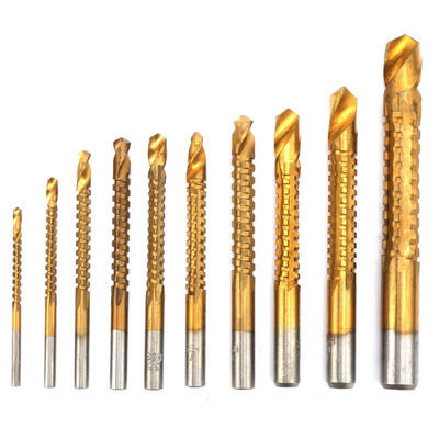 

Greensen 10pcs HSS Titanium Coated Woodworking Wood Cutting Hole Cutter Saw Drill Bit Set