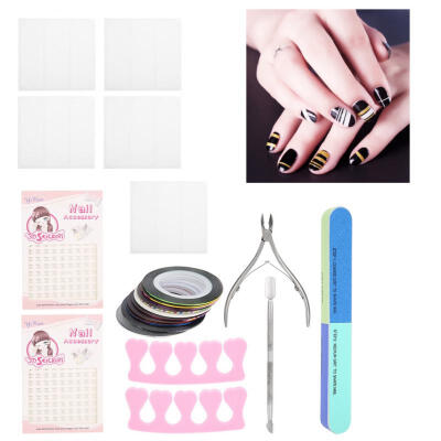 

Greensen Nail Art Kit Cullus Dead Skin Removal Clipper Buffering File Manicure Foot Toe Separators