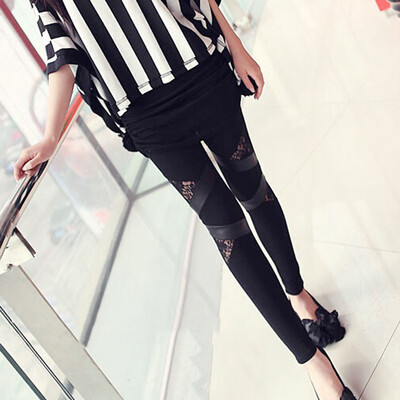 

Leather Denim Pants For Women Sexy Tight Stretchy Rider Leggings Black Coffee