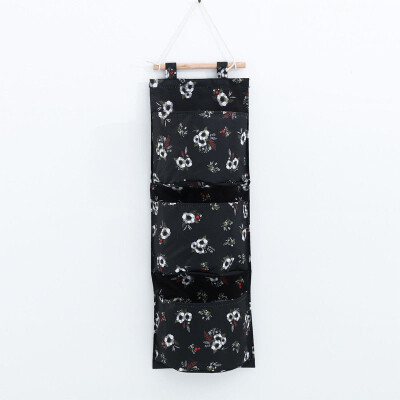 

3 Layer Wall Hanging Storage Bag Sundries Organizer Hanger Cotton Bag Holder Cover