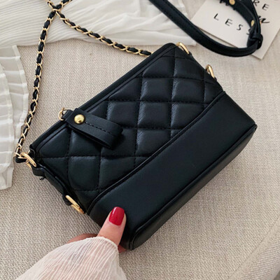 

The new woman 2019 new Korean version of the foreign gas chain one-shoulder bag fashion 100 oblique carry rhombus bag