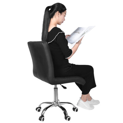 

Siaonvr Fashion Casual Lift Chair Office Work Chair Beauty Salon Chair Black
