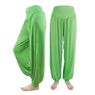 

Womens Elastic Loose Casual Modal Cotton Soft Yoga Sports Dance Harem Pants