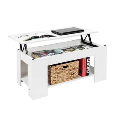 

Lift Up Top Coffee Table wHidden Storage Compartment & Shelf Living Room Table