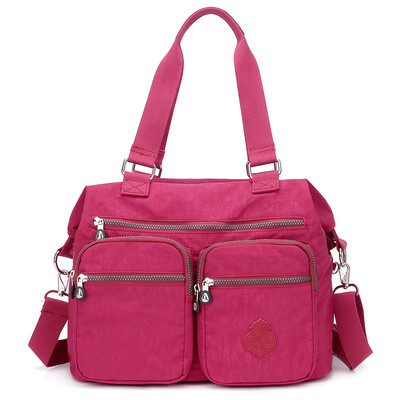 

Single shoulder bag large bag Oxford cloth bag single shoulder slant bag large capacity waterproof nylon canvas bag mother ba