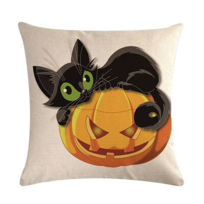 

20 Styles Happy Halloween Pillow Case Sofa Waist Throw Cushion Cover Home Decor Party