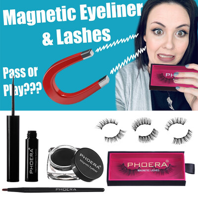 

Magnetic Liquid Eyeliner Gel False Fake Eyelashes 3D Eye Lashes Makeup Set Strong Five-Magnetic Eyeliner False Eyelashes