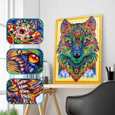 

Siaonvr Special Shaped Diamond Painting DIY 5D Partial Drill Cross Stitch Kits Crystal R
